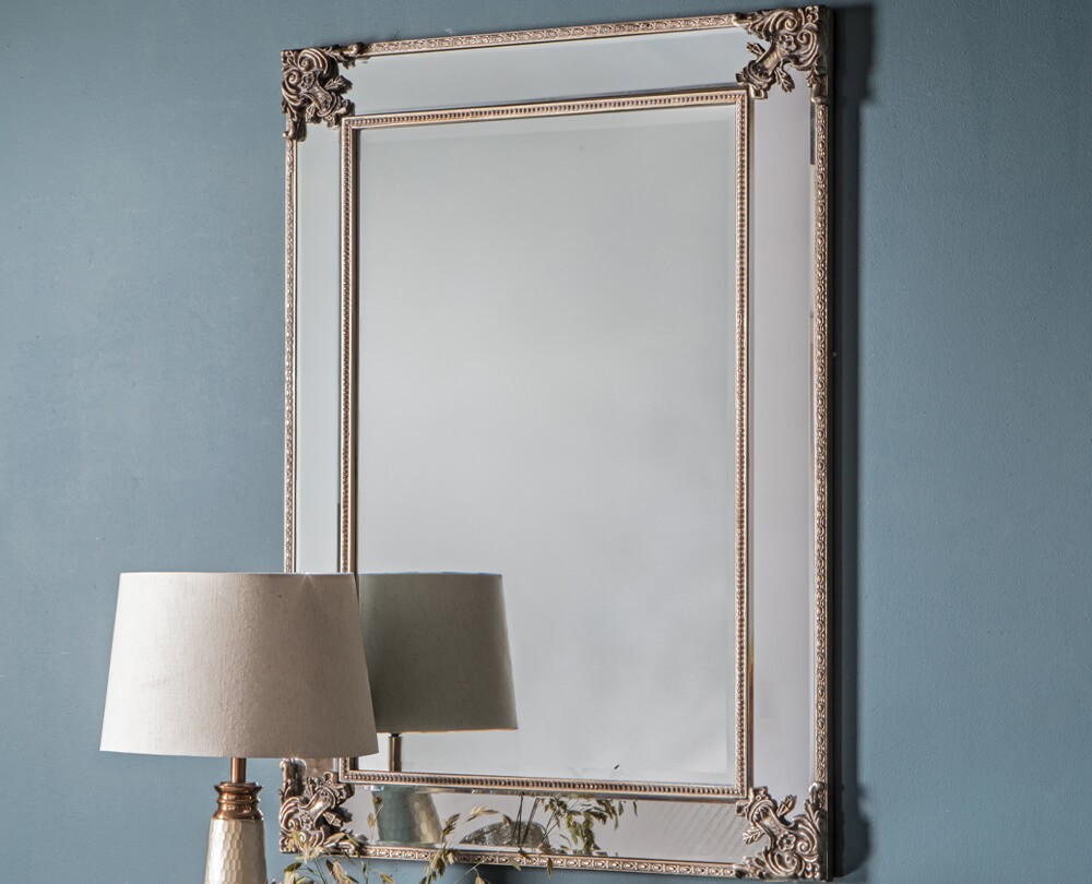 Ornate Modern Mirror Design for Bedroom