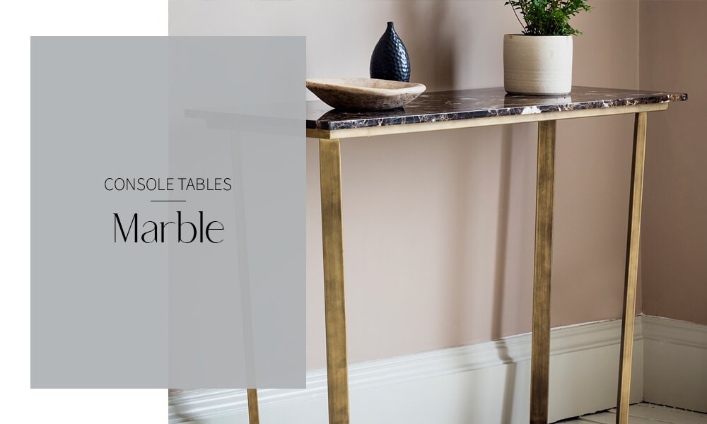 marble top console tables