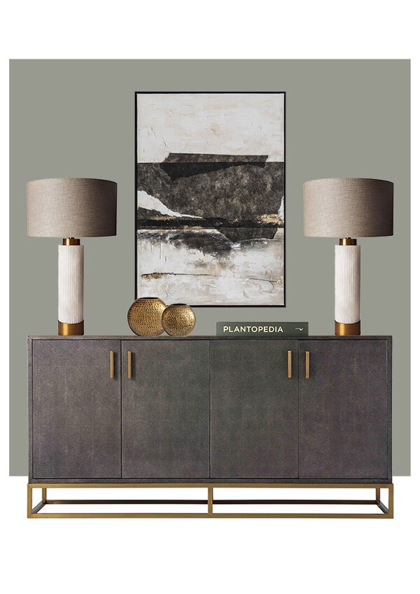 Sideboard styling - Understated Luxe