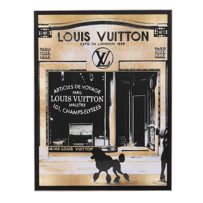My version of the Louis Vuitton wall decor made from fake grass