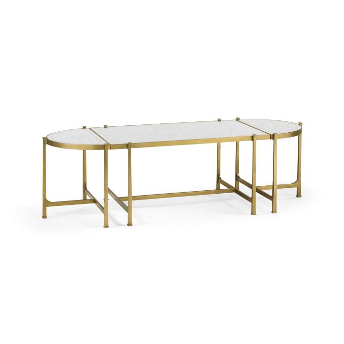 Jonathan Charles Bunching Coffee Table Trio Contemporary - Gilded 6