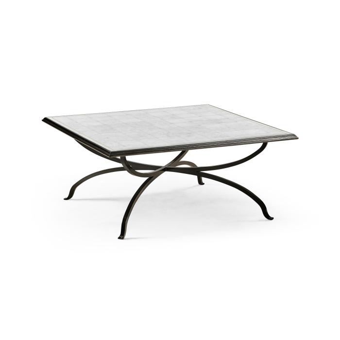 Jonathan Charles Square Coffee Table Contemporary - Bronze 4