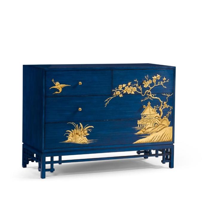 Jonathan Charles Chest of Drawers Chinoiserie 9