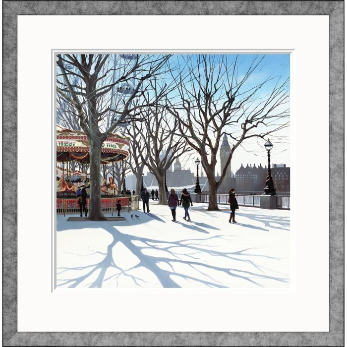 Pavilion Art Carousel by JO Quigley - Limited Edition Framed Print 1