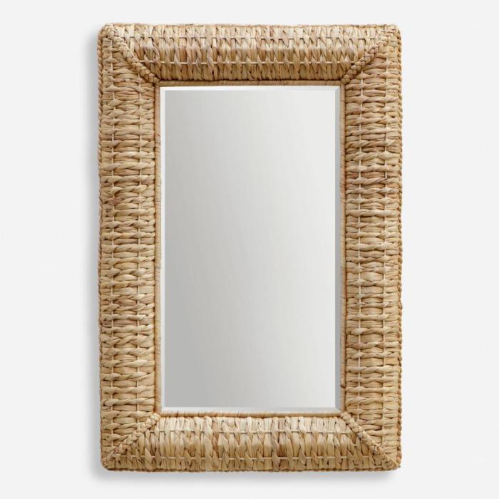 Uttermost Twisted Seagrass Rectangle Mirror 1