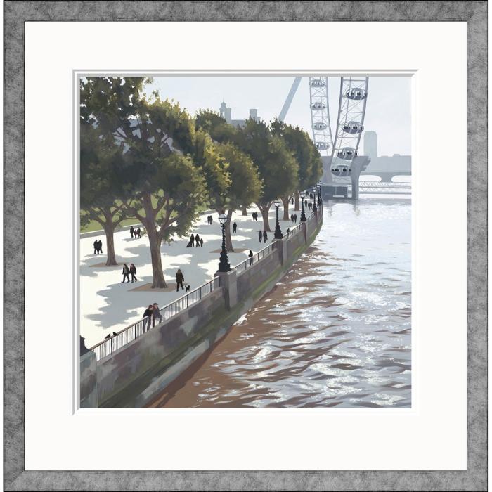 Pavilion Art South Bank Spring by JO Quigley - Limited Edition Framed Print 1