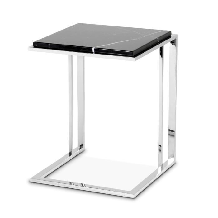 Eichholtz Side Table Cocktail polished stainless steel 1