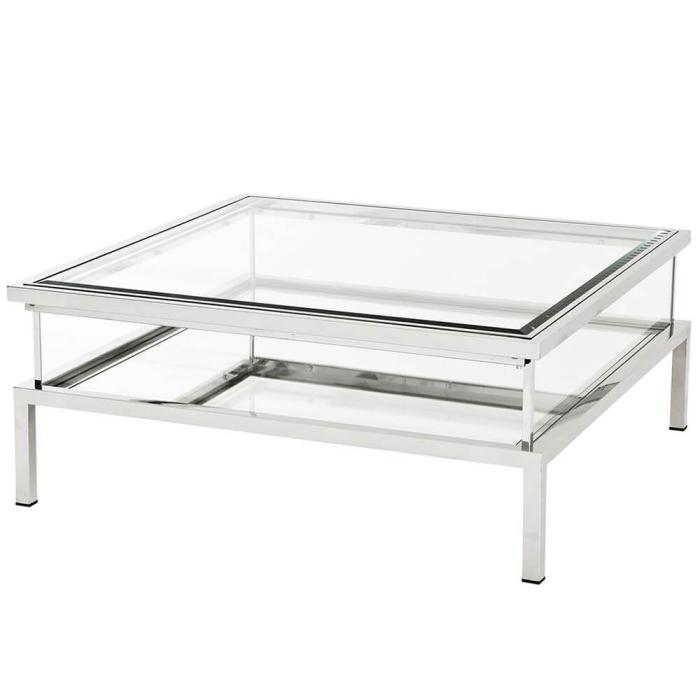 Eichholtz Harvey Square Coffee Table in Silver 1