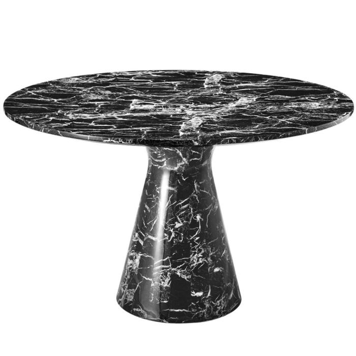 Eichholtz Turner Marble Effect Dining Table - Black 1