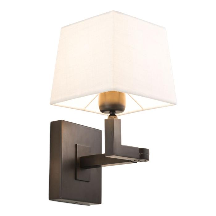Eichholtz Cambell Swing Arm Wall Light in Bronze 1