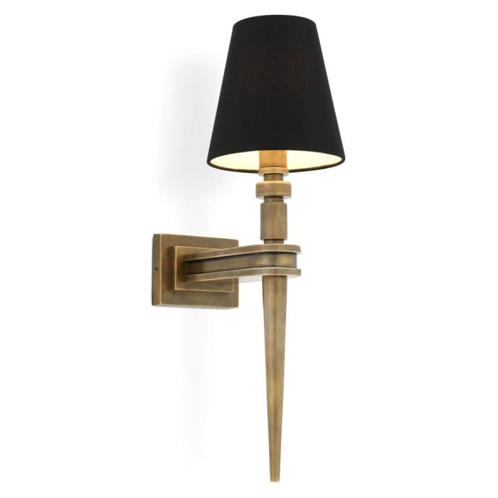 Eichholtz Wall Lamp Waterloo Single - Vintage Brass Finish 1
