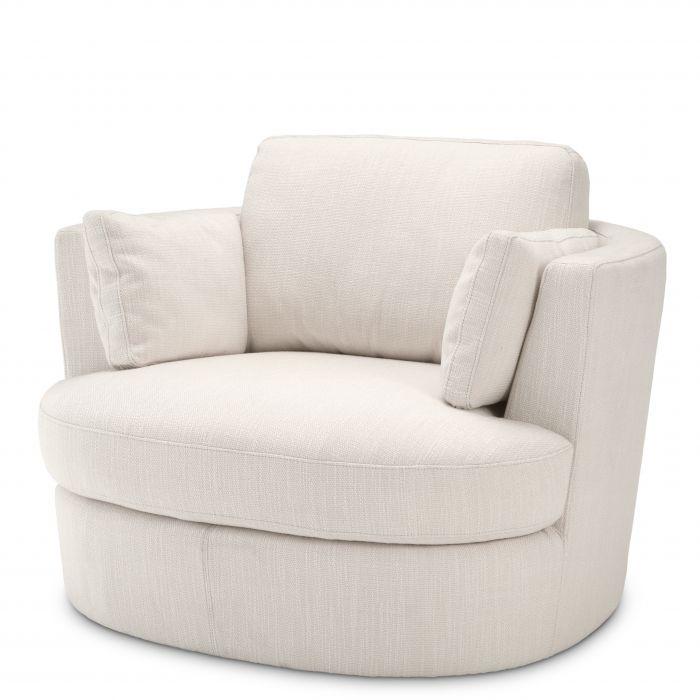 Eichholtz Swivel Chair Clarissa in White 1