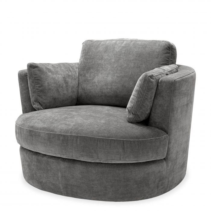 Eichholtz Swivel Chair Clarissa in Grey 1