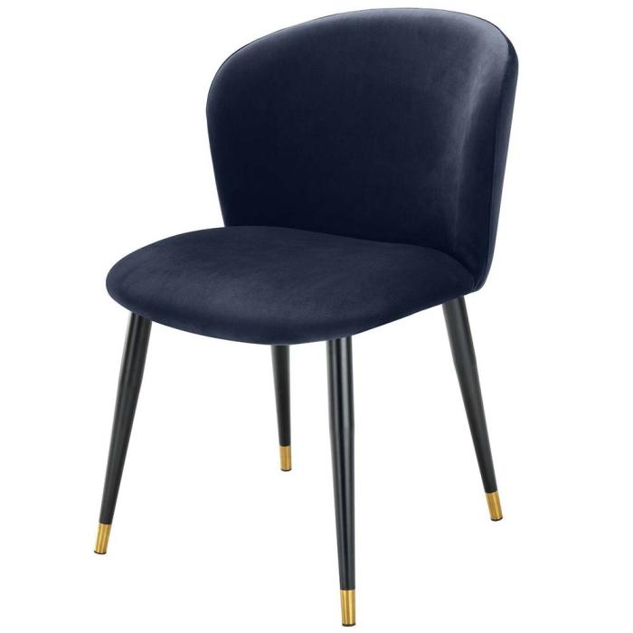 Eichholtz Dining Chair Volante in Blue Velvet 1