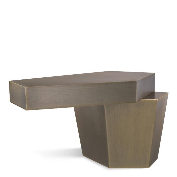 Eichholtz Low Calabasas Coffee Table in Brushed Brass 1