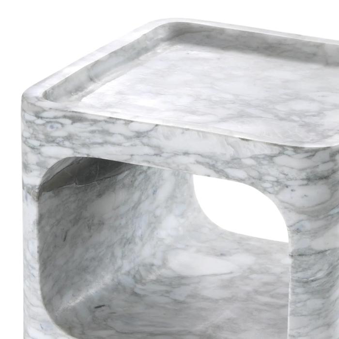 Eichholtz Side Table Adler white marble  3