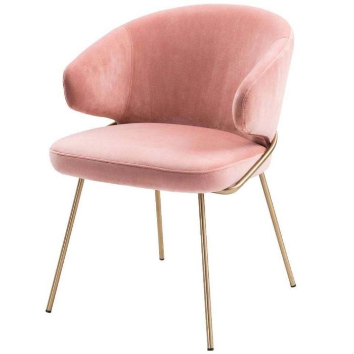 Eichholtz Kinley Velvet Dining Chair - Pink 1