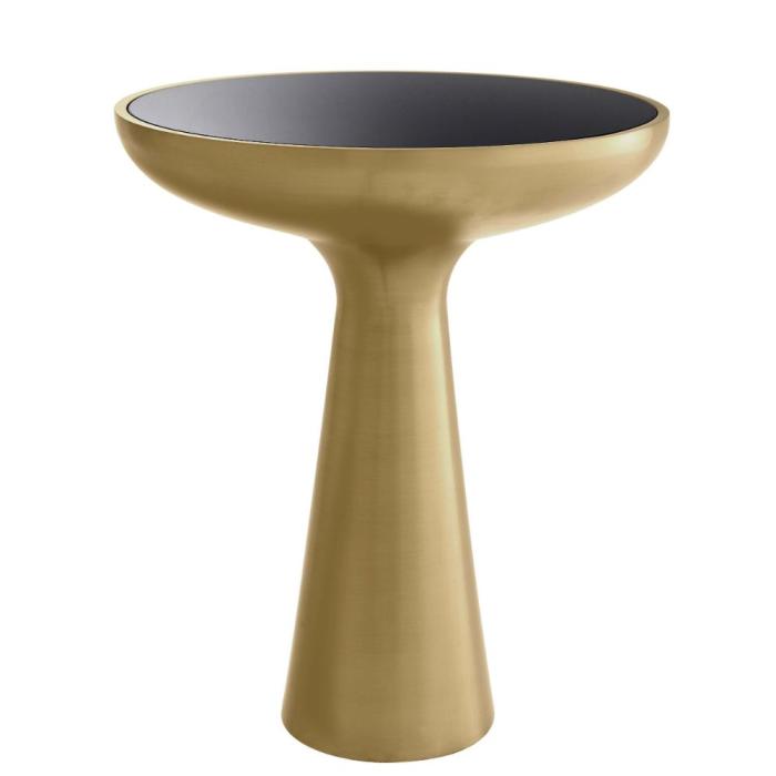 Eichholtz Lindos Brushed Brass Side Table - Low 1