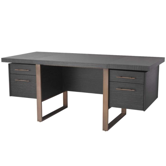 Eichholtz Canova Oak Veneer Desk 1