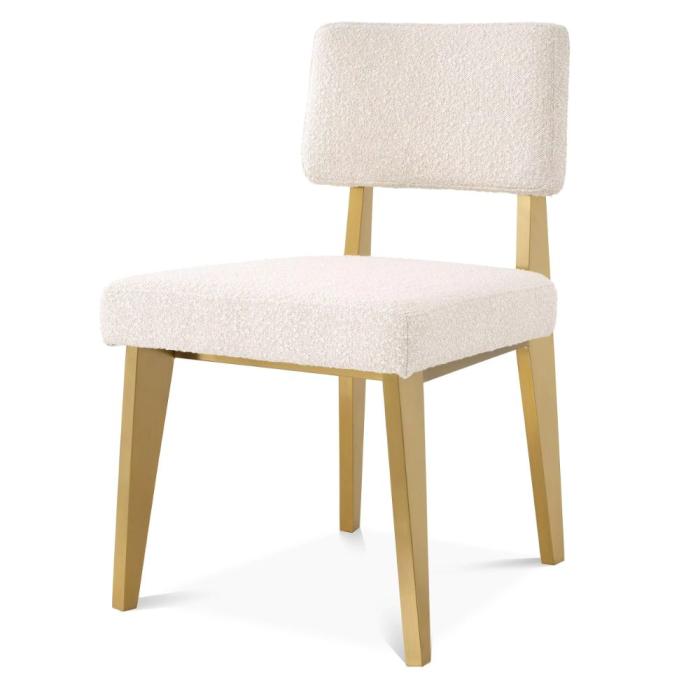 Eichholtz Sorbonne Dining Chair in Boucle Cream 1