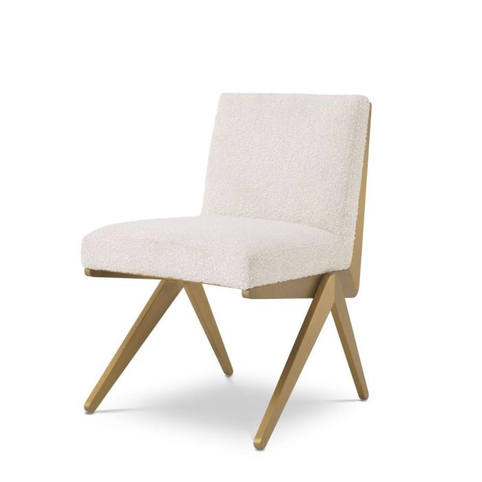 Eichholtz Fico Dining Chair in Cream Boucle 1
