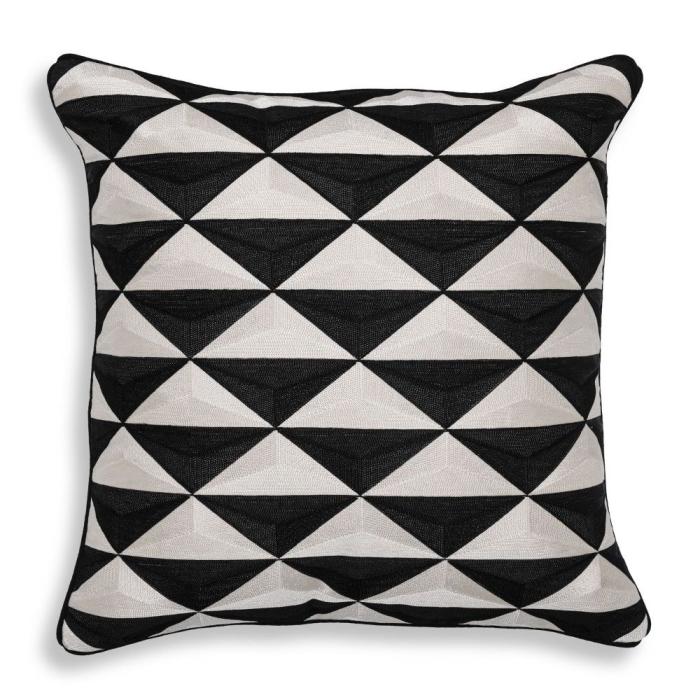 Eichholtz Mist Cushion in Black & White 1