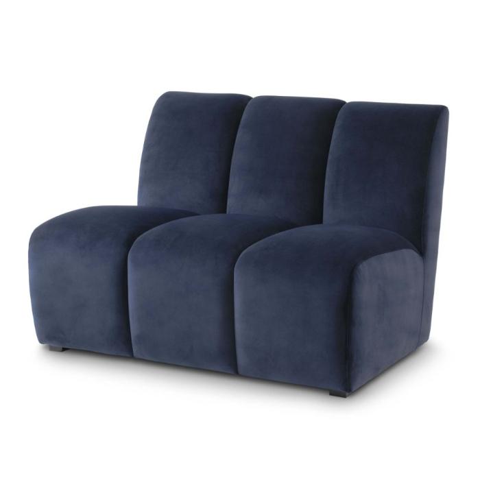 Eichholtz Lando Modular Sofa in Blue Velvet - Middle 1