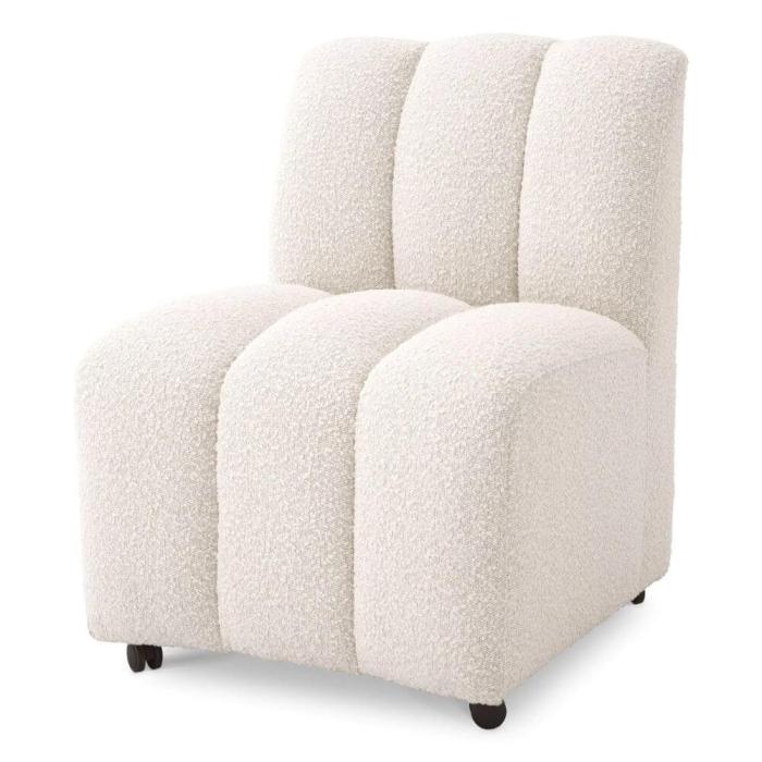 Eichholtz Kelly Dining Chair in Cream Boucle 1