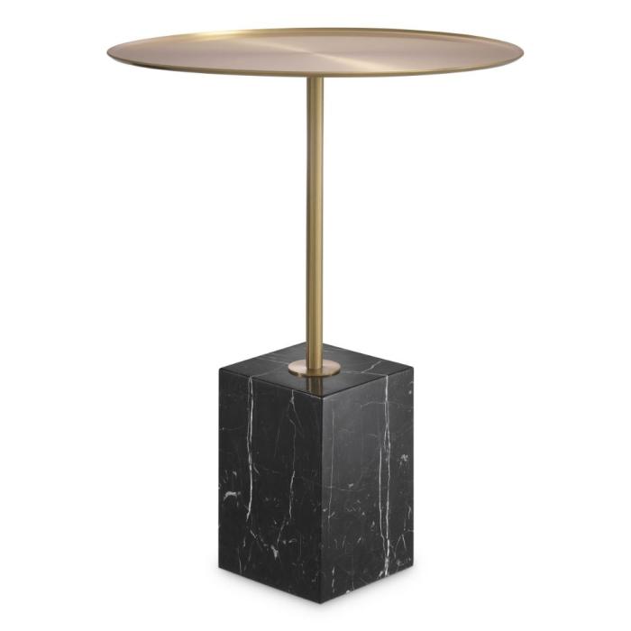 Eichholtz Cole Side Table in Black Marble 1