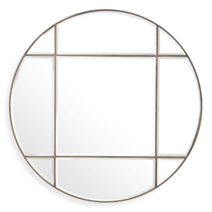 Eichholtz Round Beaumont Mirror in Brass 1