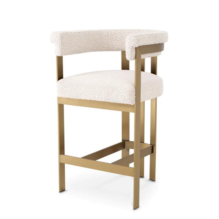 Eichholtz Counter Stool Clubhouse Boucle Cream  1