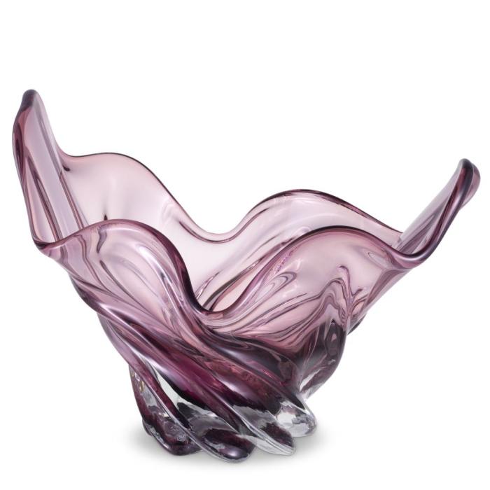 Eichholtz Ace Glass Bowl in Pink 1