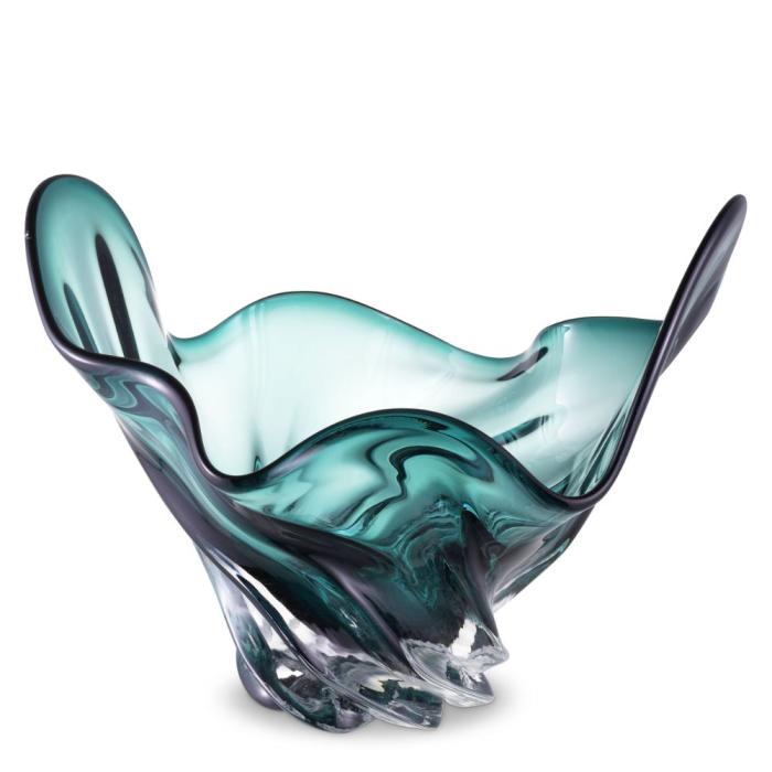 Eichholtz Ace Glass Bowl in Green 1