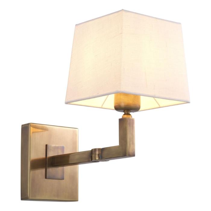 Eichholtz Cambell Swing Arm Wall Light in Brass 1