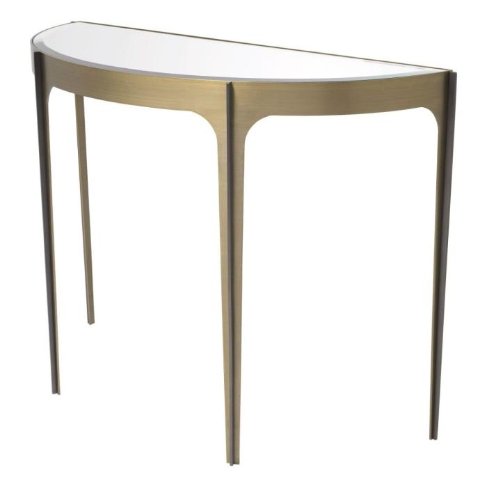 Eichholtz Artemisa Console Table in Brushed Brass 1