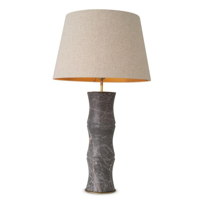 Eichholtz Bonny Table Lamp in Grey Marble 1
