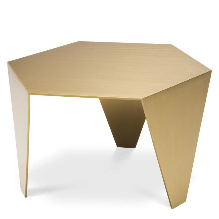 Eichholtz Side Table Metro Chic brushed brass finish 1
