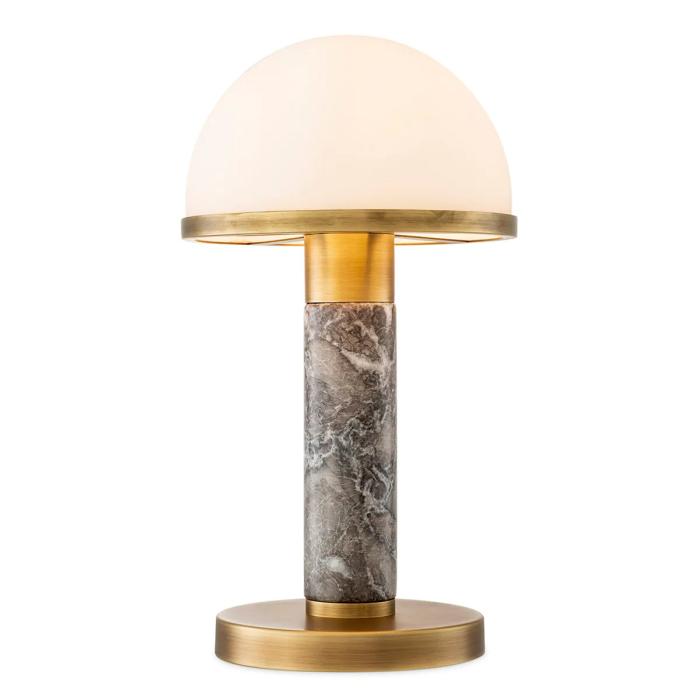 Eichholtz Table Lamp Ziegèl Antique Brass Finish 1