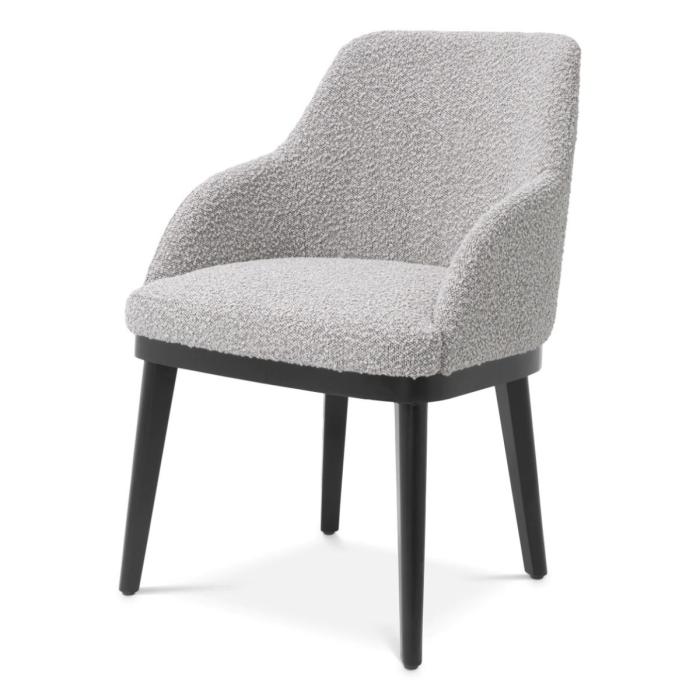 Eichholtz Dining Arm Chair Costa | Boucle Grey 1