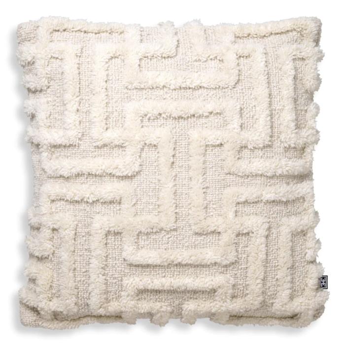 Eichholtz Wool Cushion Amphion in Ivory - Large  1