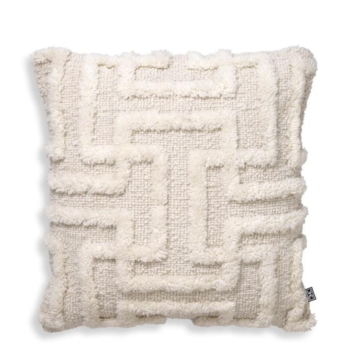 Eichholtz Wool Cushion Amphion in Ivory - Small 1