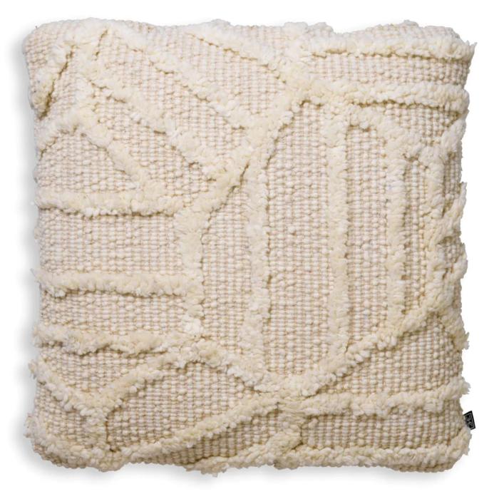 Eichholtz Wool Mix Cushion San Juan in Ivory - Large 1