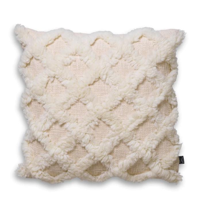 Eichholtz Wool Mix Cushion Arsenio in Ivory - Small 1