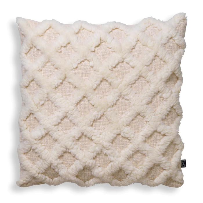 Eichholtz Wool Mix Cushion Arsenio in Ivory - Large 1