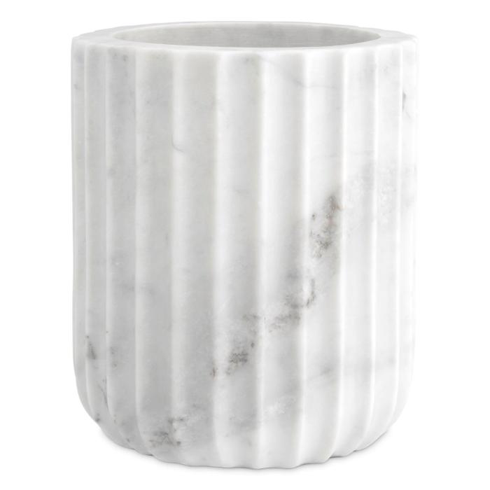 Eichholtz Vase Nava White Marble 1