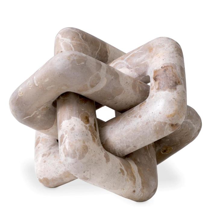 Eichholtz Eras Chain Link Sculpture Brown Marble 1