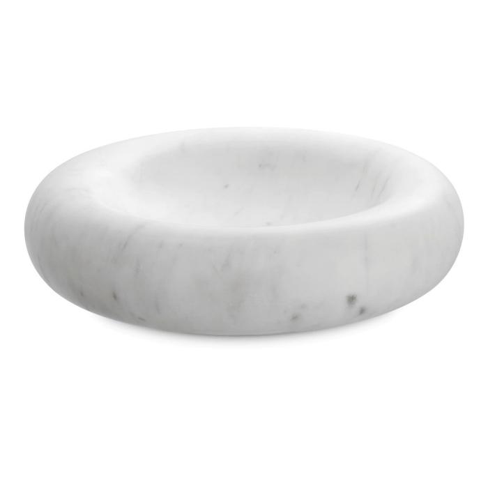 Eichholtz Bowl Lizz White Marble Large 1