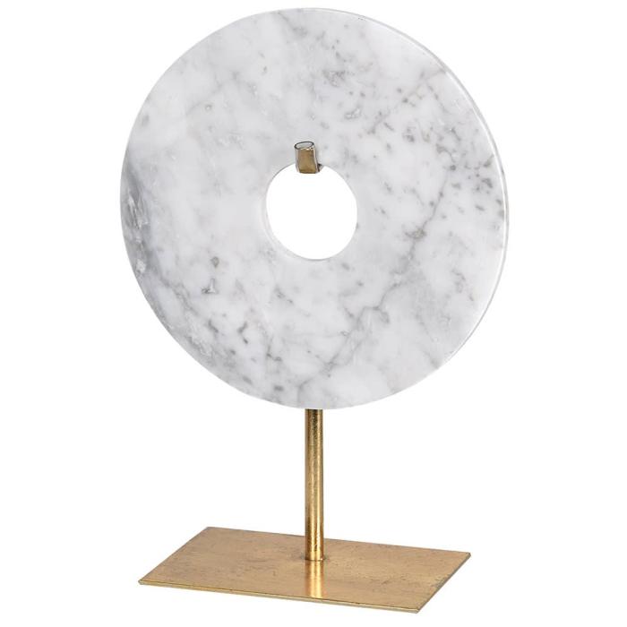 Pavilion Chic Marble & Gold Standing Ornament - S 1