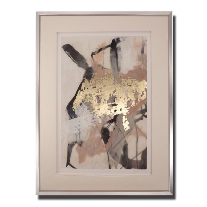 Pavilion Art Golden Blush I - Framed Print 79w x 104h cms 1