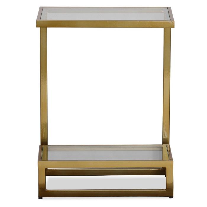 Uttermost Musing Brushed Brass Accent Table 1